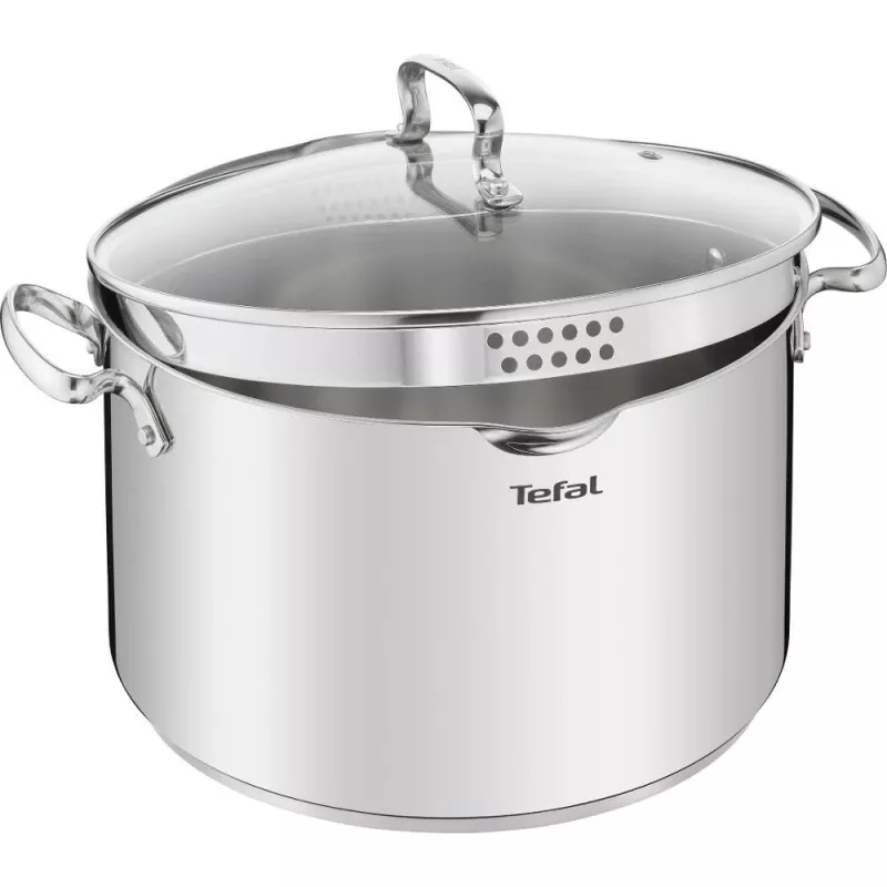 Tefal Duetto+ G7196456 28 cm stikla vāks nerūsējošā tērauda katlam
