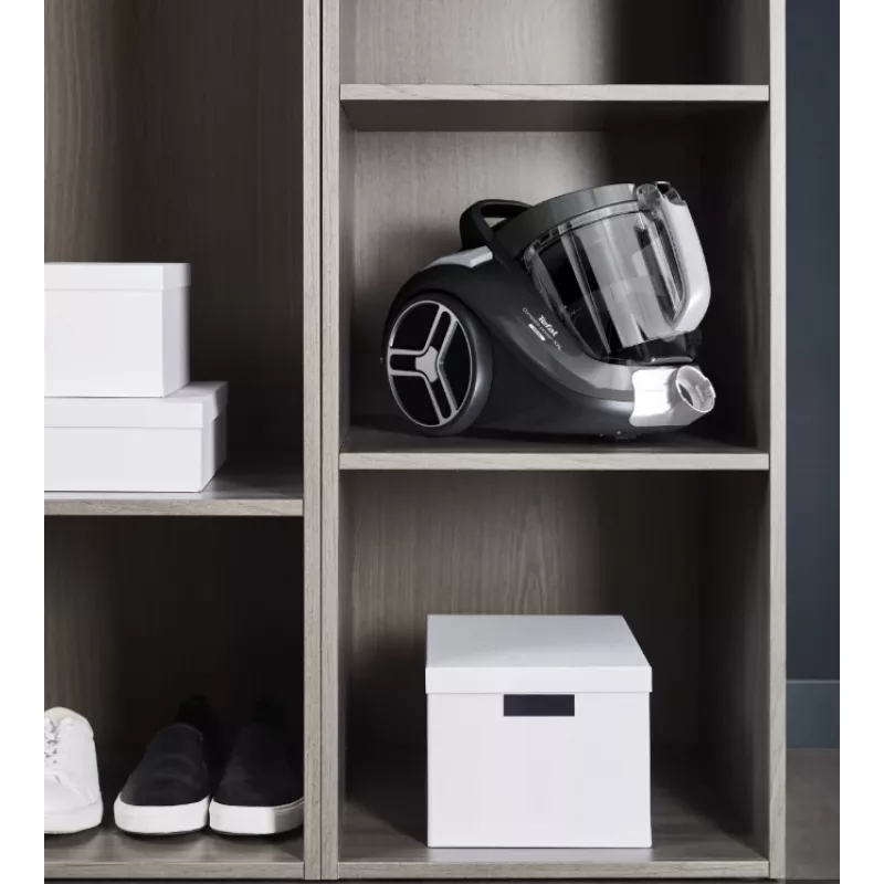 Tefal Compact Power XXL TW4B36 Bezputekļu cilindra putekļsūcējs 900W 2.5L 75dB Melns/Zils