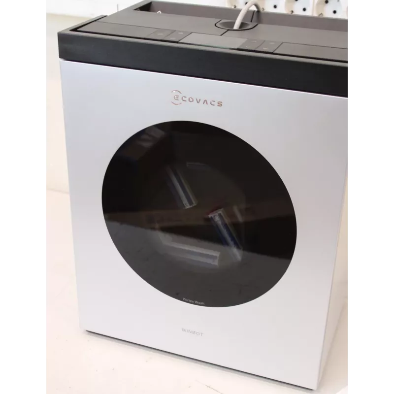 Ecovacs WINBOT W3 OMNI Logu Tīrīšanas Robots - Vada/Bezvada - 8000 Pa - Balts/Sudrabs