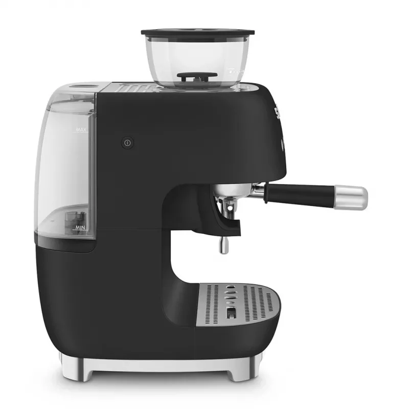 Smeg EGF03BLMEU Espresso kafijas automāts ar dzirnaviņām, 1650 W, melns