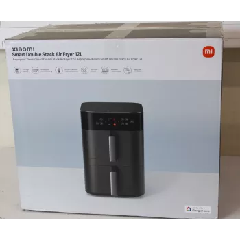 Xiaomi Dual Zone Air Fryer 12L EU - Smart Double Stack Air Fryer 12L, 2800 W, Melns (Neiepakots, Skrāpēta prece)
