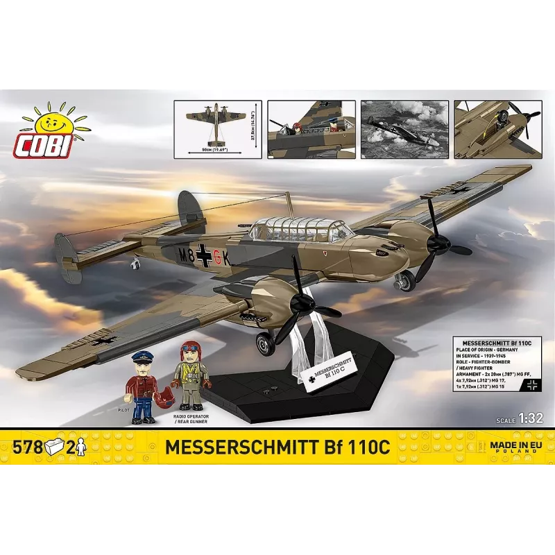 COBI KLOCKI Bloki Messerschmitt BF 110C 578 gabali