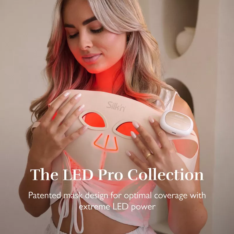 Silk'n LED Face Mask Pro FLMP1PE1001 - Pretnovecošanās un pūtīšu LED gaismas terapijas maska