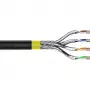 DIGITUS CAT 7A S/FTP datu kabelis - tiešai ierakšanai, 50 m riņķis, simplekss, PE