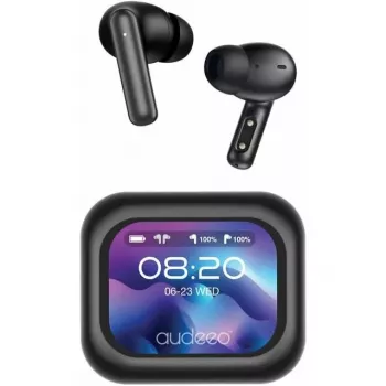 Audeeo Prism TWS Ausiņas ar aktīvo trokšņu slāpēšanu, Bluetooth 5.3, IPX4, Melna