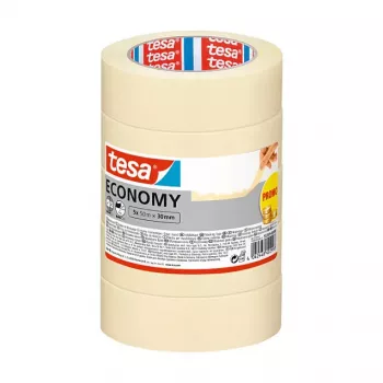 TESA Economy Painter's Masking Tape White 50 m x 30 mm 5 Rolls (55349-00000-00)