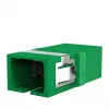 EFB Elektronik SC/APC Singlemode Simplex Fiber Optic Coupler, Green, Flange Mount