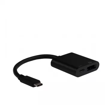 EFB USB-C uz DisplayPort adapteris ar USB-C PD portu 4K60Hz Melns
