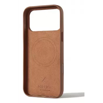 Mujjo Ādas Maciņš iPhone 17 Pro Max ar MagSafe (Tans)
