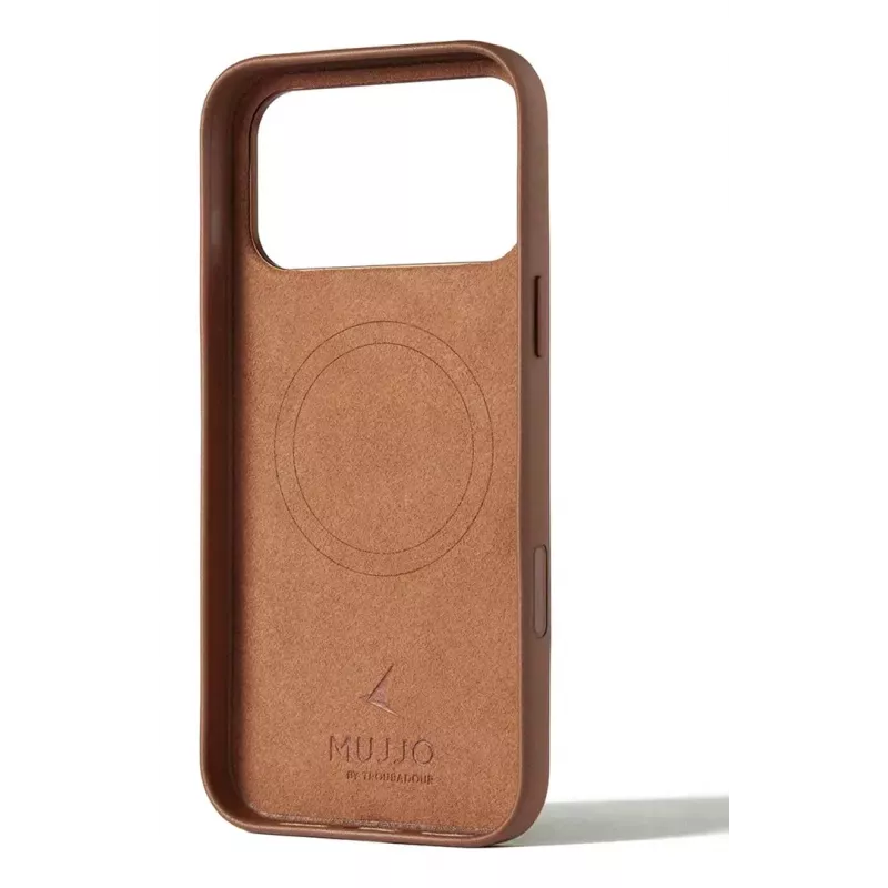 Mujjo Ādas Maciņš iPhone 17 Pro Max ar MagSafe (Tans)