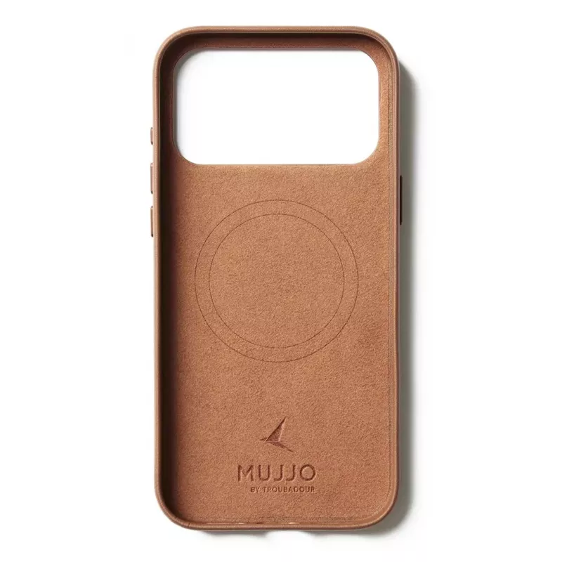 Mujjo Ādas Maciņš iPhone 17 Pro Max ar MagSafe (Tans)