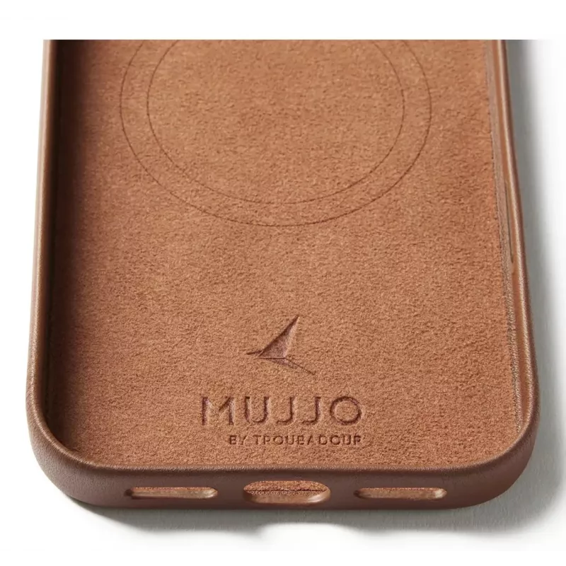 Mujjo Ādas Maciņš iPhone 17 Pro Max ar MagSafe (Tans)