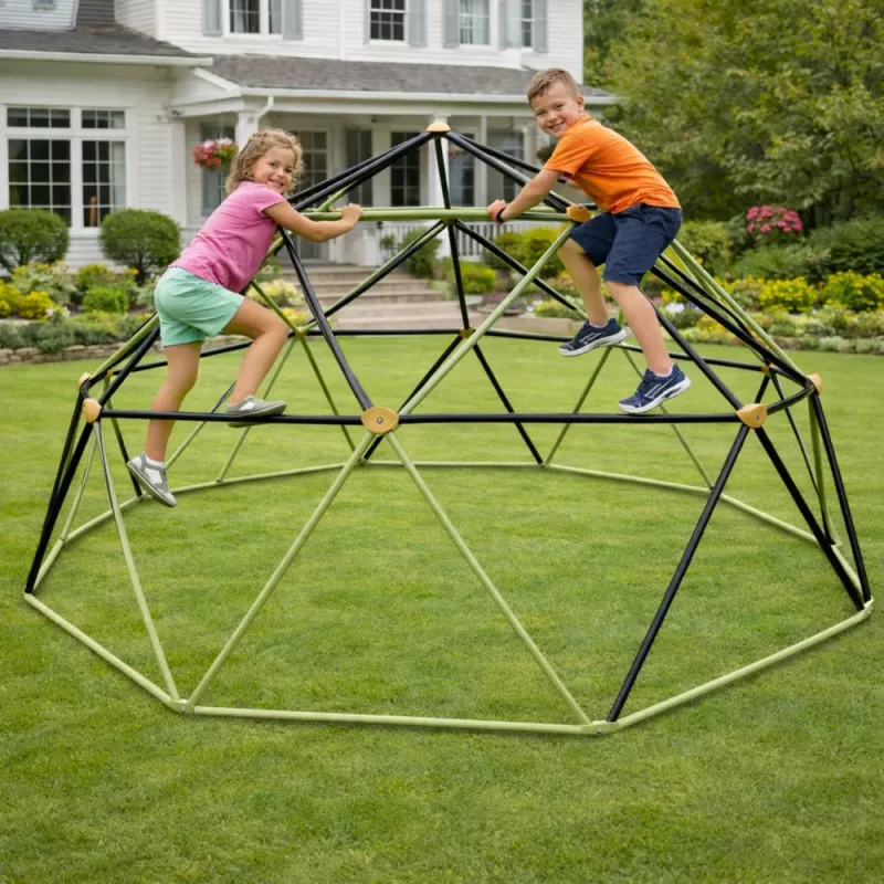 LEAN TOYS Kāpšanas kupols bērnu dārza rotaļlaukumam 300x143 cm 10FT