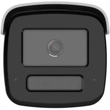 Hikvision DS-2CD2T67G3-LIS2UY/SL(2.8mm)/BLACK 6MP AcuSense Bullet IP kamera ar stroboskopa gaismu un audio trauksmi, 2.8mm, Melna