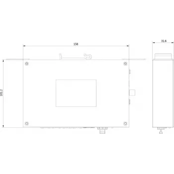 Hikvision Pro Series DS-3T0506HP-E/HS Nenodrošināts PoE slēdzis, 6 porti, 4 PoE, 60W budžets