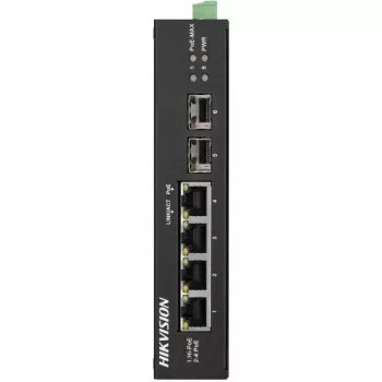 Hikvision Pro Series DS-3T0506HP-E/HS Nenodrošināts PoE slēdzis, 6 porti, 4 PoE, 60W budžets