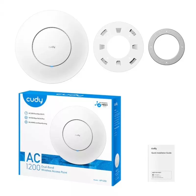 CUDY AP1200 AC1200 Dual-Band Access Point ar PoE