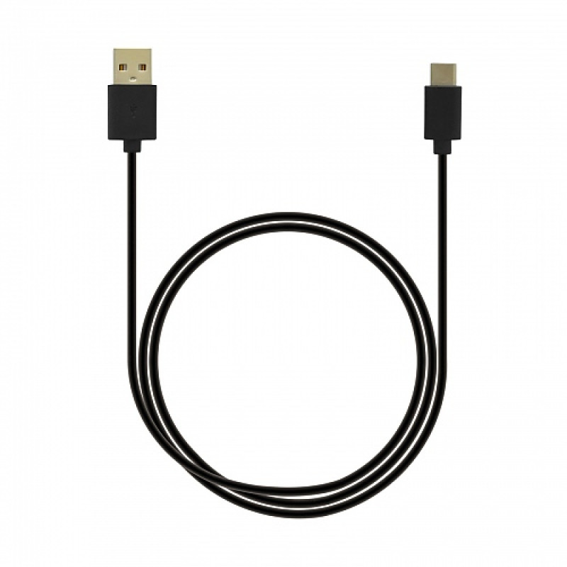 Emporia DATA-TC-GNG-B USB-A uz USB-C kabelis 1 m Melns