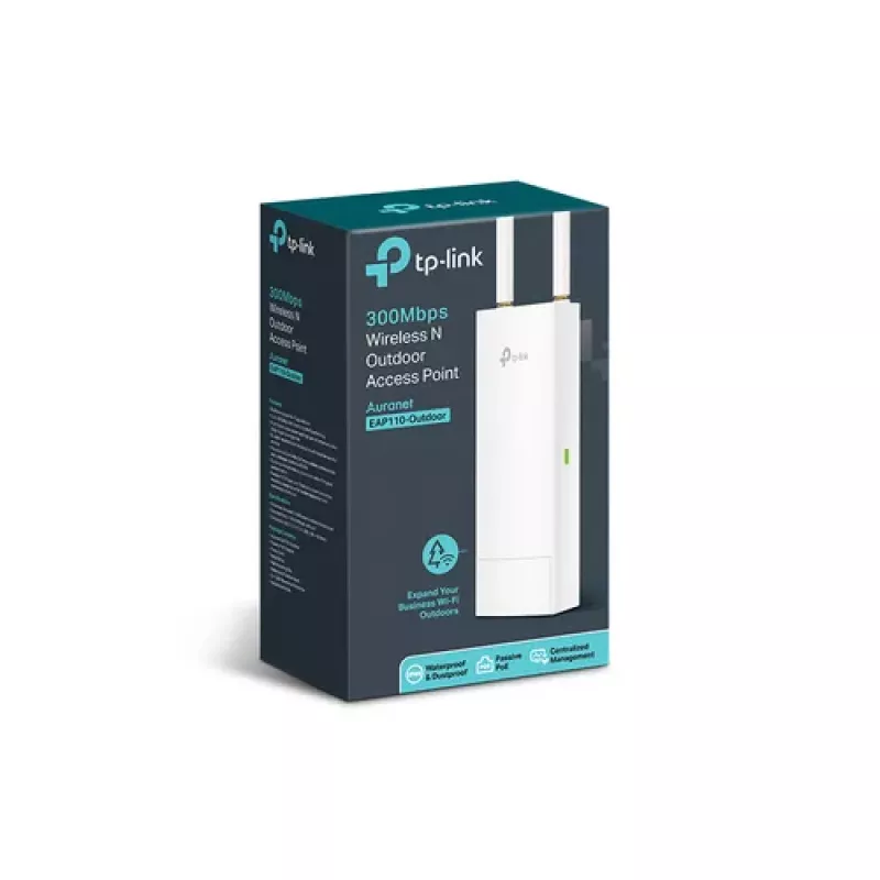 TP-Link EAP110-Outdoor āra piekļuves punkts 300Mbps 2.4GHz Passive PoE IP65