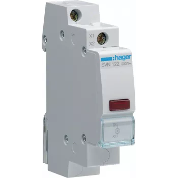 Hager SVN122 Neitrālais spaiļu bloks, 11 savienojumi, 100A, 400V, IP20, Zils