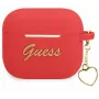 Guess GUA3LSCHSR AirPods 3 vāciņš sarkans silikons Charm Heart kolekcija