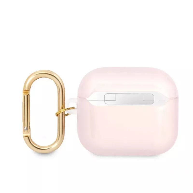 Guess GUA3HHTSP Strap Collection Silikona Maciņš AirPods 3 - Rozā
