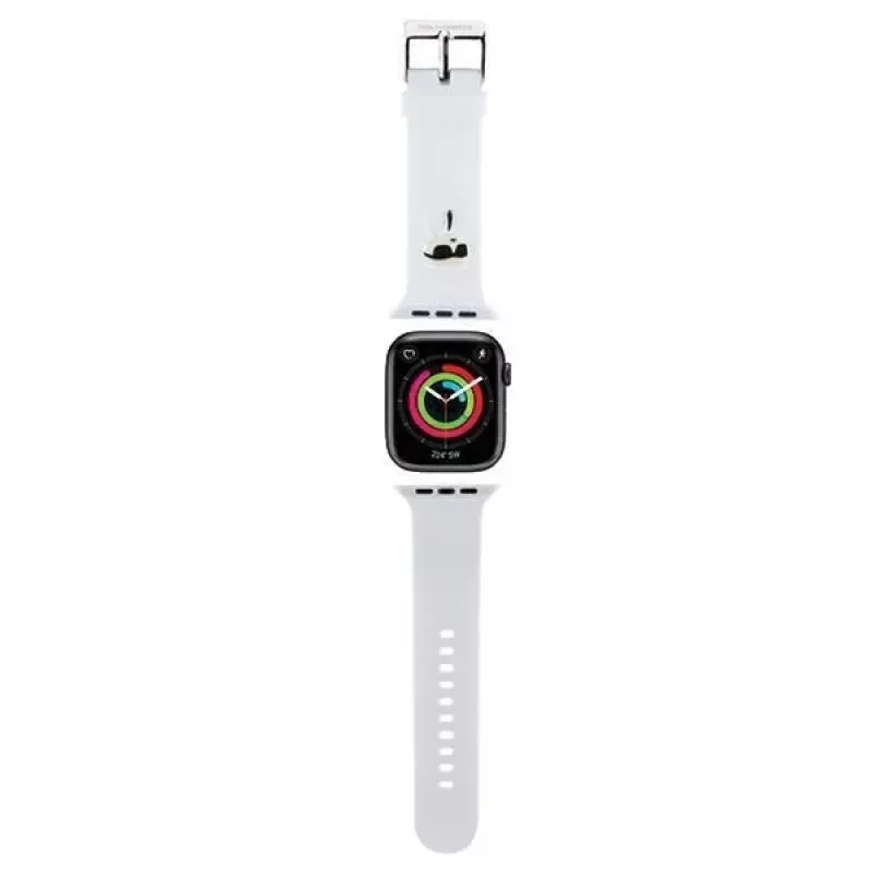 Karl Lagerfeld 3D Rubber Karl Head Apple Watch Strap 38/40/41mm White