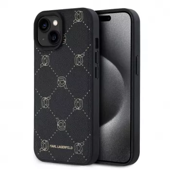 Karl Lagerfeld KLHMP15SPGKHPHK iPhone 15 6.1 inch Black MagSafe Karl Head Protective Case
