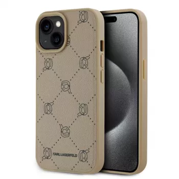 Karl Lagerfeld Karl Heads MagSafe Case iPhone 15 6,1 inch - Bēšs