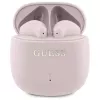 Guess Printed Classic Logo - Bluetooth TWS austiņas + uzlādes futrālis (Rozā)