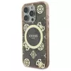 Guess GUHMP16LH4PYEEW Hardcase Apple iPhone 16 Pro 6.3 inch Brūns Peony On 4G Background MagSafe