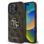 Guess GUHCP16L4GMGBR iPhone 16 Pro 6.3 collu Brūns Cietais maciņš 4G Big Logo