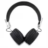 Guess Grained Classic Round Shape Wireless Bluetooth Over-Ear Headphones ar ENC (Melns)