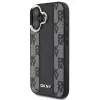 DKNY DKHMP16SPCPVSLK iPhone 16/16.1 cietais vāciņš ar rūtainu rakstu MagSafe melns
