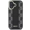 DKNY DKHMP16SPCPVSLK iPhone 16/16.1 cietais vāciņš ar rūtainu rakstu MagSafe melns
