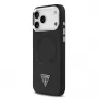 Guess Triangle Logo MagSafe Macītis iPhone 17 Pro Max (Melns)