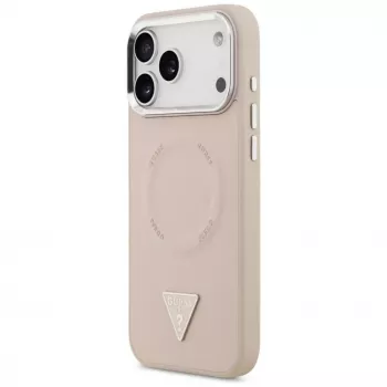 Guess Triangle Logo MagSafe Case iPhone 17 Pro (Rozā)