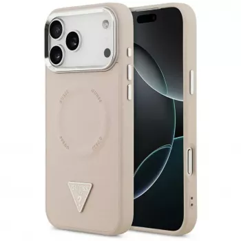 Guess Triangle Logo MagSafe Case iPhone 17 Pro (Rozā)