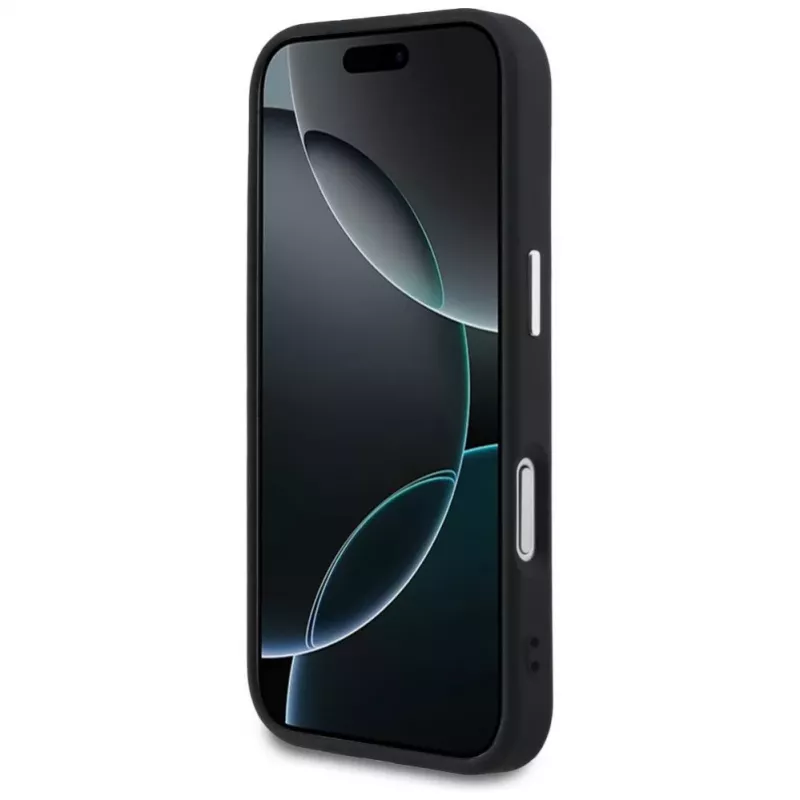 Guess Classic Logo MagSafe vāciņš iPhone 17 Pro melns