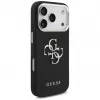 Guess Grained Big 4G Classic Logo Maciņš Apple iPhone 17 Pro, Melns