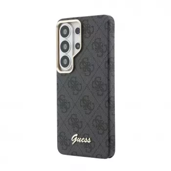 Guess 4G Script MagSafe Maciņš Samsung Galaxy S26 Ultra (Melns)