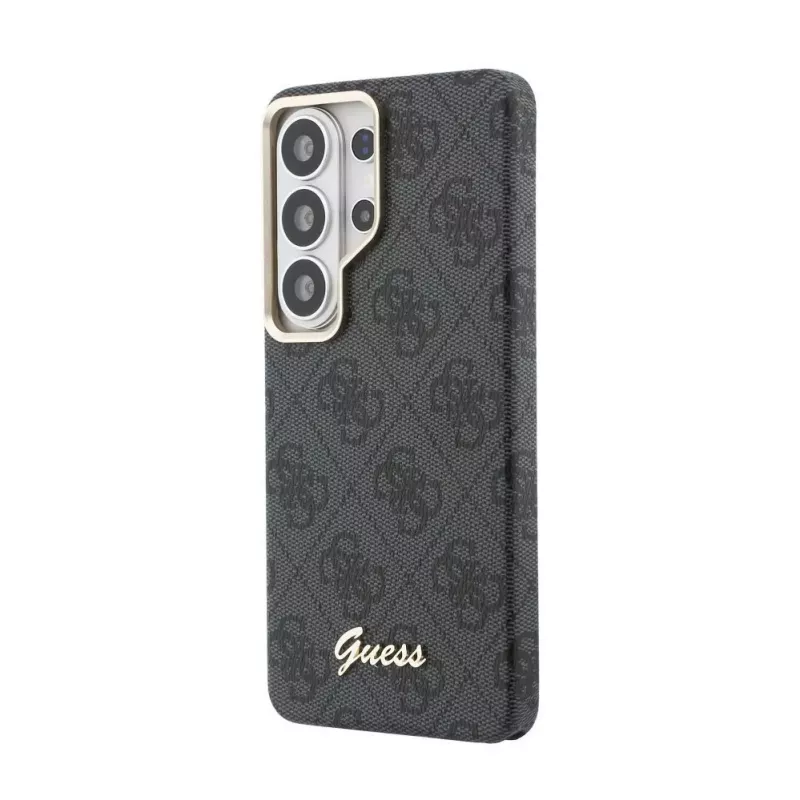 Guess 4G Script MagSafe Maciņš Samsung Galaxy S26 Ultra (Melns)
