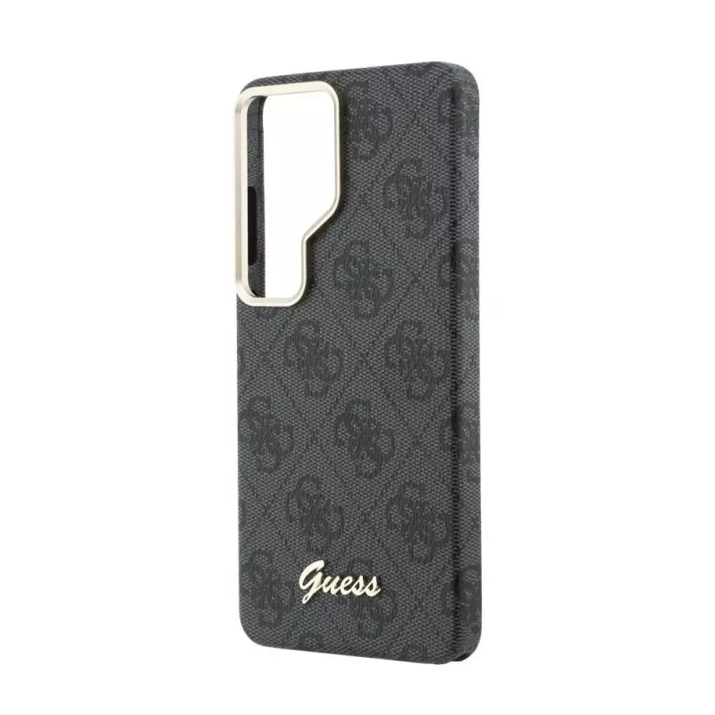 Guess 4G Script MagSafe Maciņš Samsung Galaxy S26 Ultra (Melns)