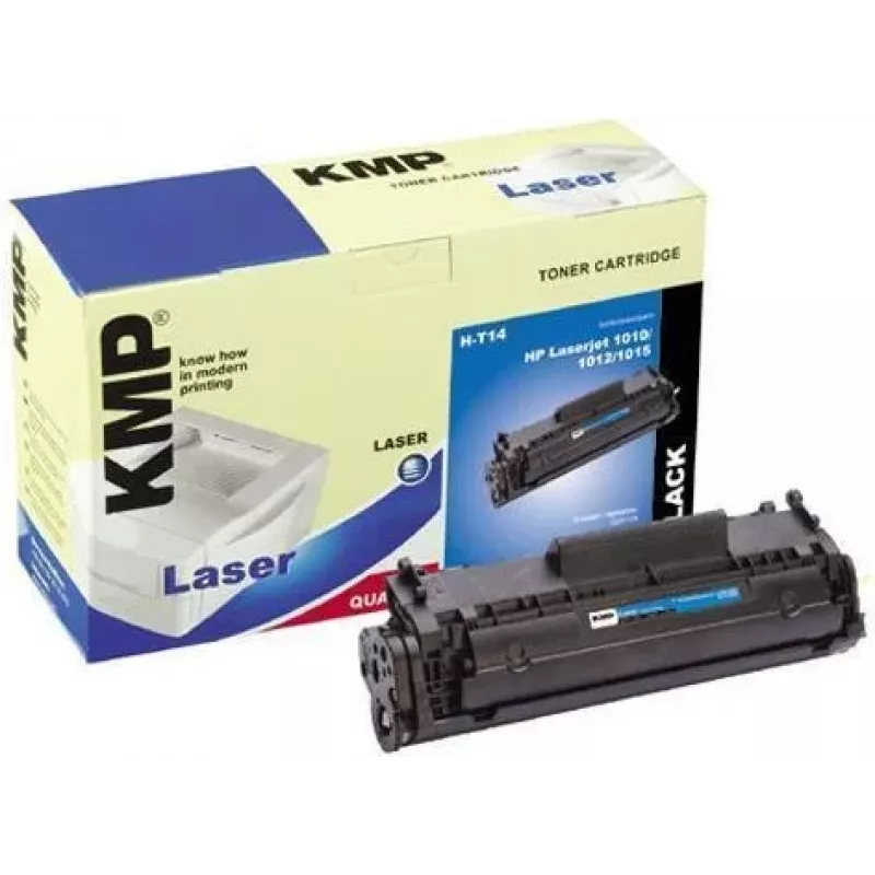 KMP LaserPrint Black saderīga tonera kasetne (HP Q2612A alternatīva) HP LaserJet 1010, 1012, 1015, 1018, 1020, 1022, 3015, 3020, 3030, 3050, 3052, 3055