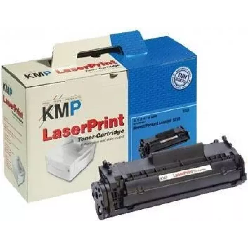 KMP LaserPrint Black saderīga tonera kasetne (HP Q2612A alternatīva) HP LaserJet 1010, 1012, 1015, 1018, 1020, 1022, 3015, 3020, 3030, 3050, 3052, 3055