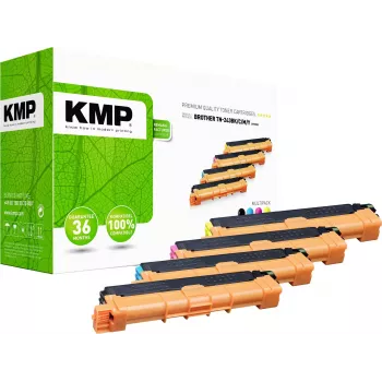 KMP Toner Multipack Compatible with Brother TN-243 Black, Cyan, Magenta, Yellow