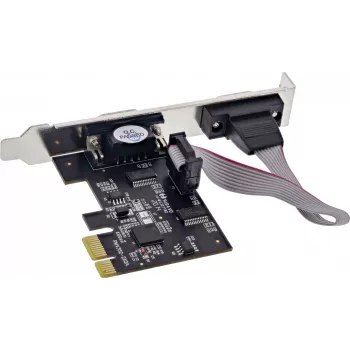 Longshine LCS-6321M PCI Express x1 2-Portu RS232 Seriālā I/O Karte ar Zema Profila Kronšteinu