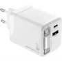 TROIKA POWER PULL 35 Auto lādētājs 35W USB-C PD & USB-A QC 3.0 Balts (CHA35/WH)