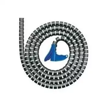 HellermannTyton Spirālveida aptinums 25m Melns Polipropilēns (PP) 14mm Ārējais diametrs