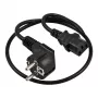 SYNERGY21 Barošanas vads 230V Schuko CEE7 Kontaktdakša uz IEC C13 Ligzdu, 1,8m, Melns (S218200)